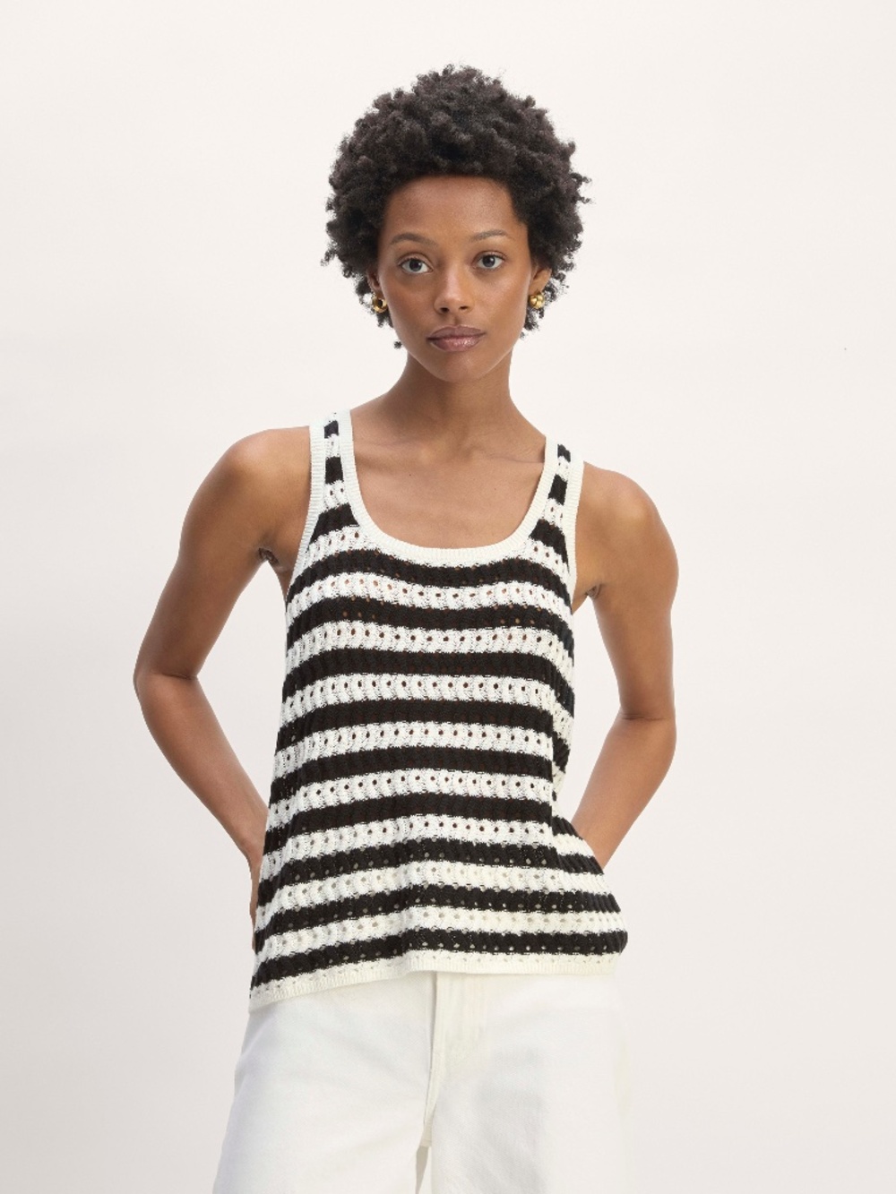 Everlane Crochet Knit Tank